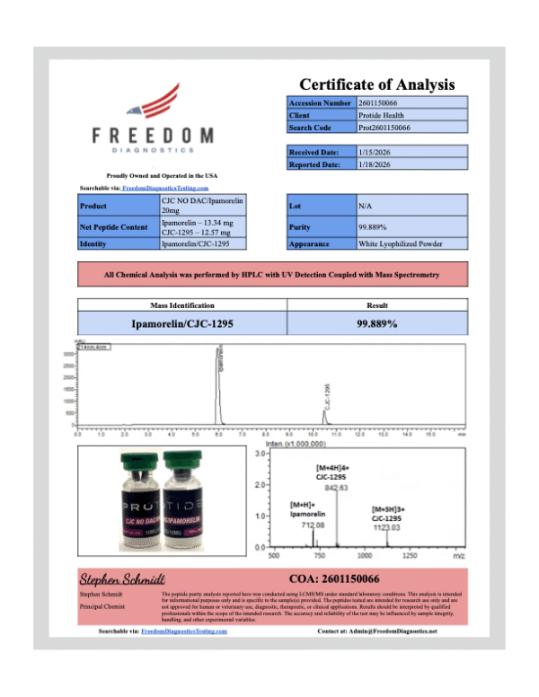 CJC-1295 (No Dac) & Ipamorelin Blend 10/10mg